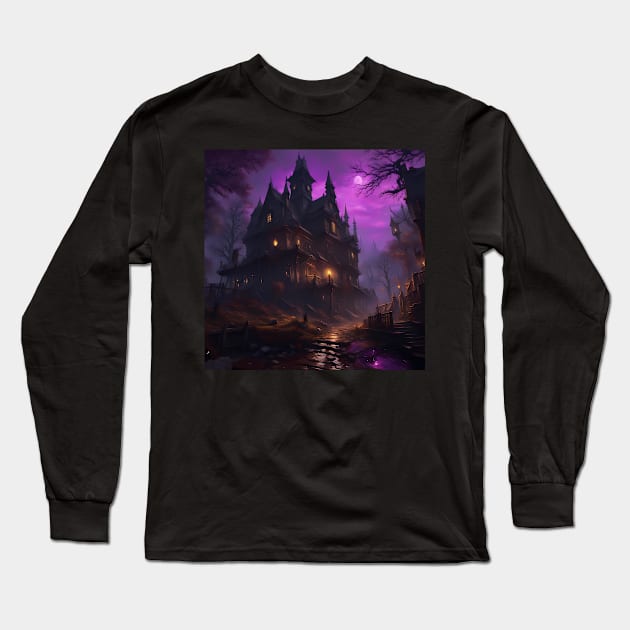 Dark Fantasy art Long Sleeve T-Shirt by IOANNISSKEVAS